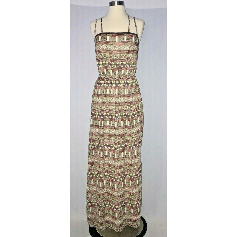 Doe & Rae Womens Maxi Dress Size Small Sleeveless Multi-color